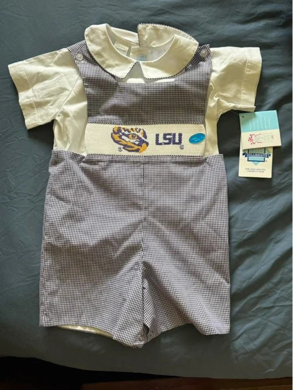 LSU Smocked outfit